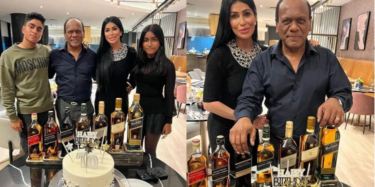 Vivian Reddy and family on his birthday