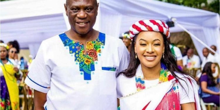 Paul Mashatile and his new wife Humile Mjongile