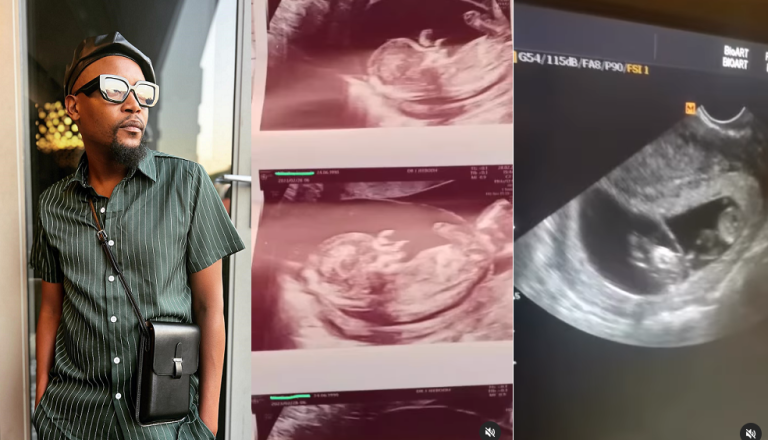 Watch: Gomora star Moshe Ndiki expecting twins via a surrogate