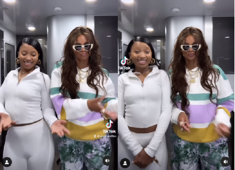 WATCH: Uncle Waffles does her ‘Yahyuppiyah’ with American singer Ciara, leaves Mzansi chopping onions