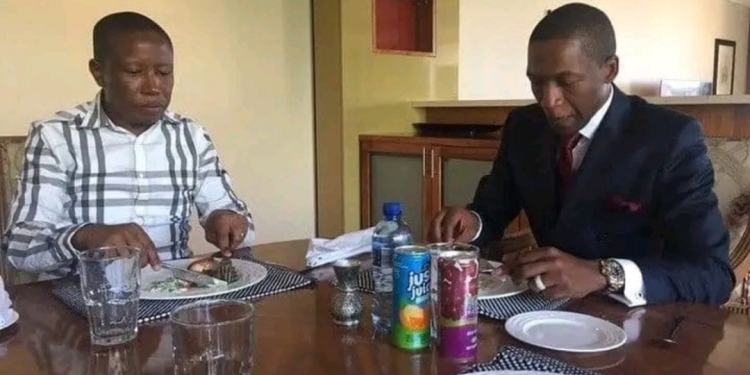 Julius Malema and Prophet Uebert Angel