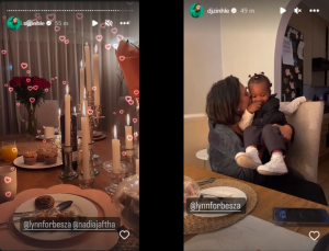  DJ Zinhle spending mothers day with Lynn Forbes