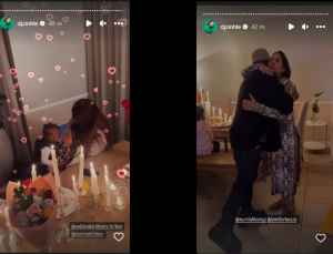  DJ Zinhle spending mothers day with Lynn Forbes