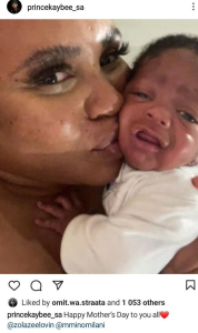 Prince Kaybee mother's day post