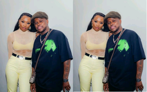 Murdah Bongz and DJ Zinhle. image via Twitter @ChrisExcel102