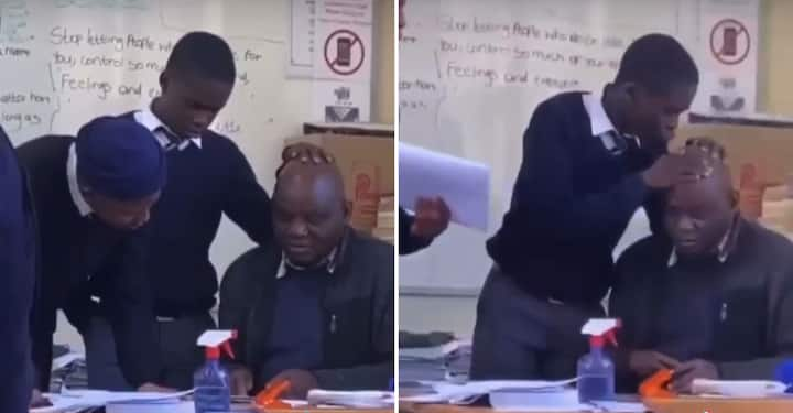 Controversy arises over video of high school student kissing and touching teacher’s head
