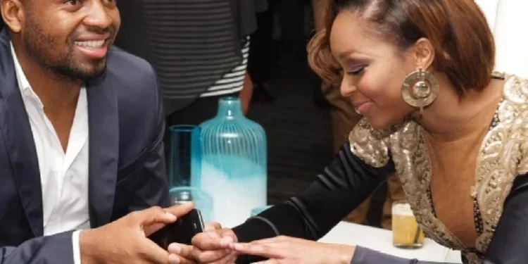 Minnie Dlamini and Itumeleng Khune