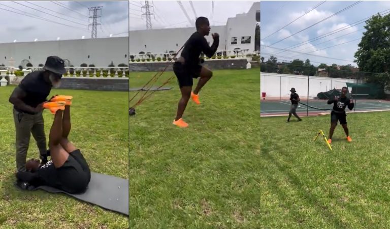 Andile Mpisane’s workout video trends online