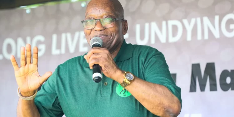 Jacob Zuma in MK colours