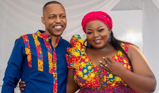 Nakisani Ramaphosa and husband