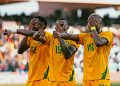 Zimbabwean players celebrate equaliser