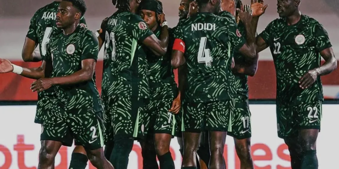 Nigerian players celebrating