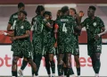 Nigerian players celebrating